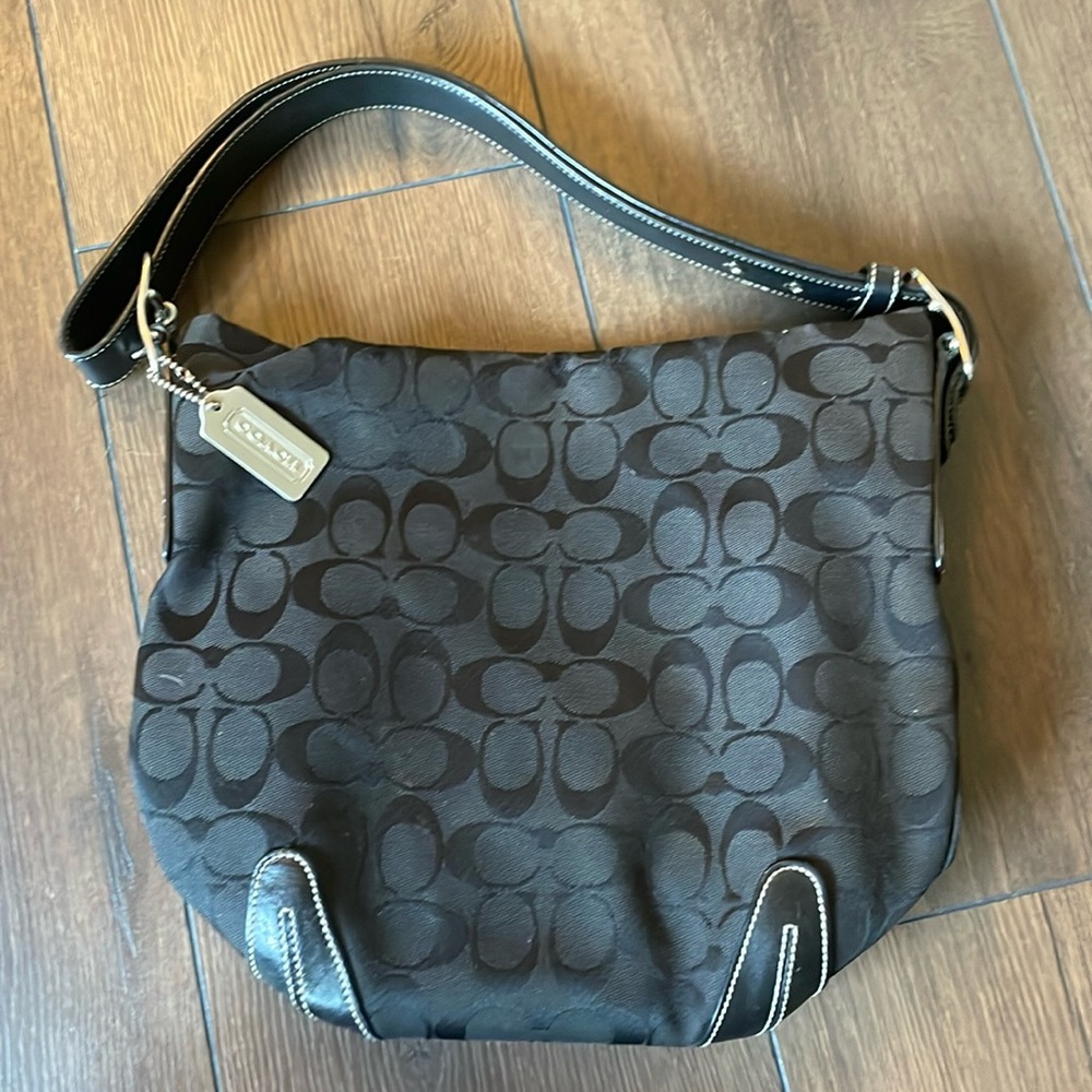 Black Coach hobo purse